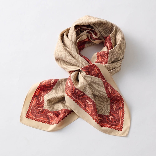 ペイズリー柄大判スカーフ
