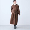 【ベルメゾン】ベルト付きシャツワンピース