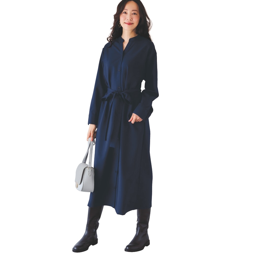 ベルト付きシャツワンピース｜通販のベルメゾンネット