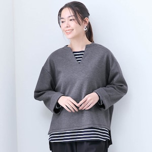 【ベルメゾン】ダンボールプルオーバー & ロングTシャツセット