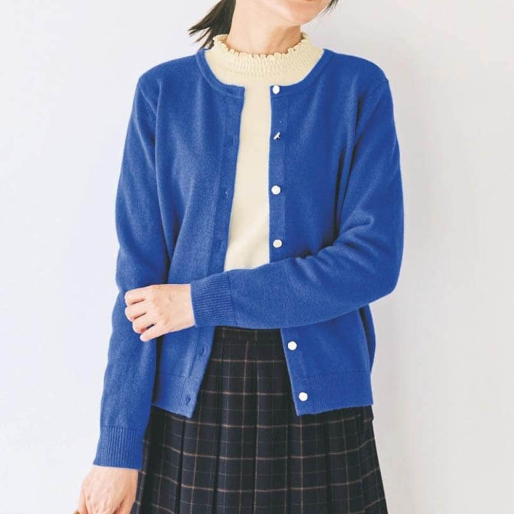 【ノージーン/NO JEAN】重ね着に便利な綿素材のハイネック長袖Tシャツ