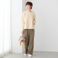 モデル身長170cm／M・股下70cm ※写真は撮影用のため股下＋6cmになります。