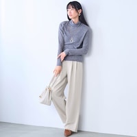 モデル身長164cm／M70 ※写真は撮影用のため股下＋3cmになります。