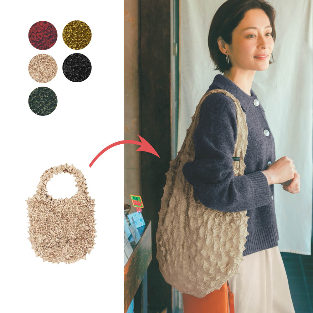 【ベルメゾン】絞りバッグ【新色追加】