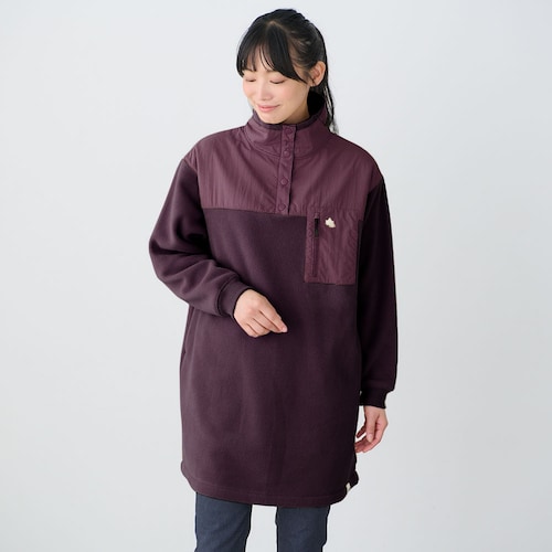 フリース布帛使いチュニック