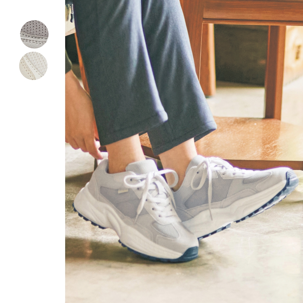 【アー・ヴェ・ヴェ/a.v.v】厚底レースアップスニーカー