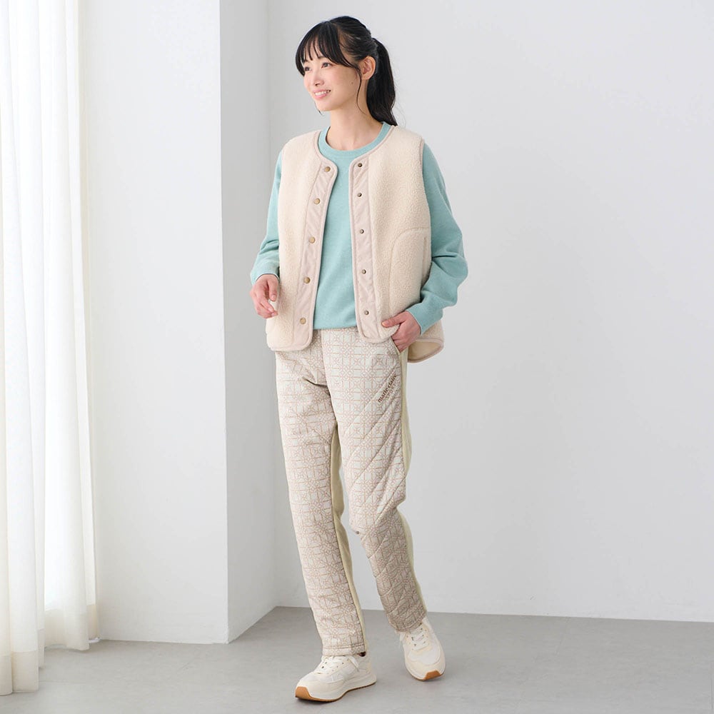 新品未使用　マリークレール　中綿パンツ ☆20%OFF価格☆【美品】marie claire マリクレール 中綿パンツ 黒