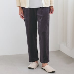 【Home BY TEMPUR】ベロアルームワイドパンツ