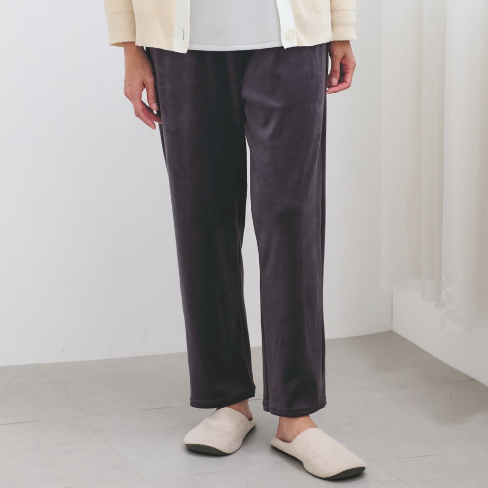 【Home BY TEMPUR】ベロアルームワイドパンツ 【Home BY TEMPUR】ベロアルームワイドパンツ