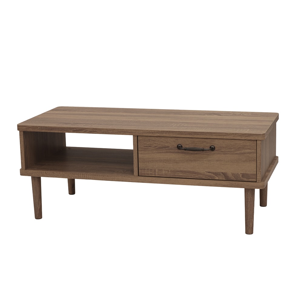北欧ヴィンテージ調引出し収納付きローテーブル｜通販のベルメゾンネット