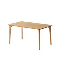 ナチュラル　幅140cm/4本脚テーブル