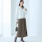 モデル身長173cm／M※写真は撮影用のため総丈+6cmになります。ボトムのみ着用