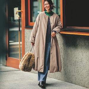 【ベルメゾン】袖裾バルーンシルエットロングコート