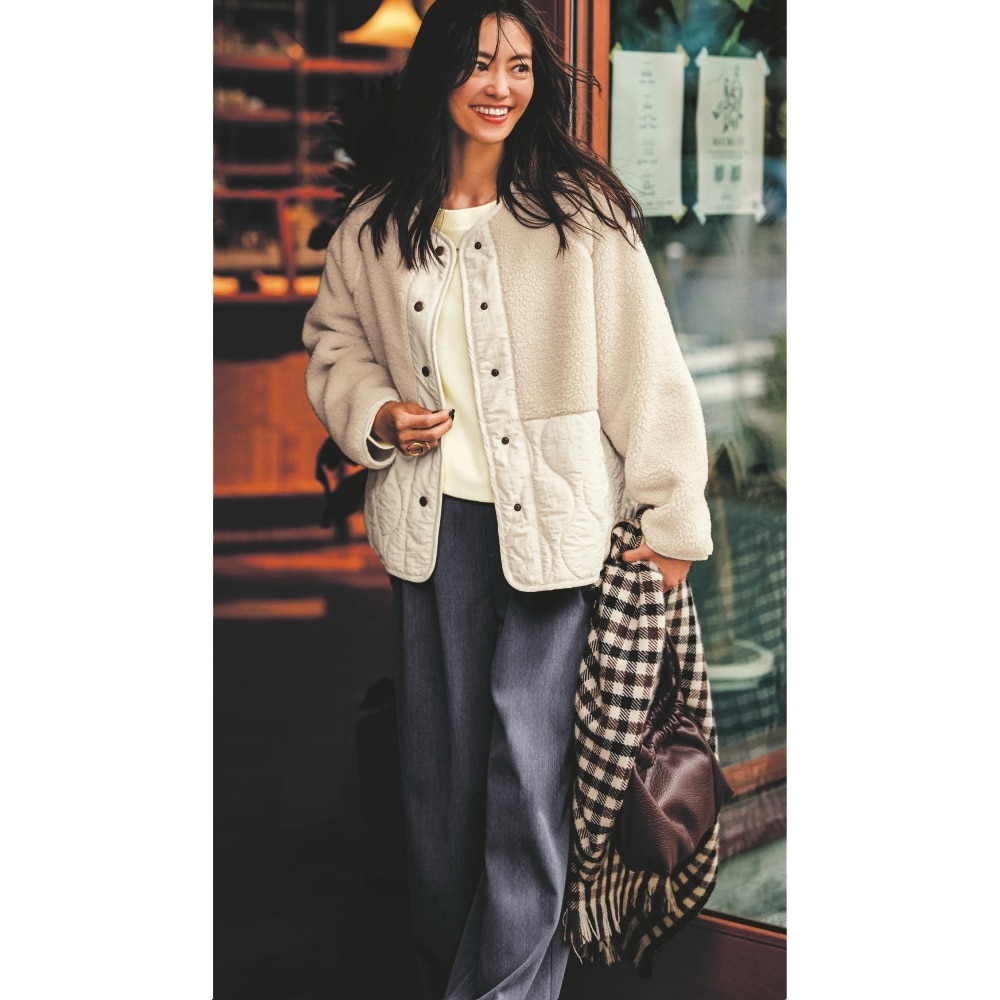 ボア×キルトコート｜通販のベルメゾンネット