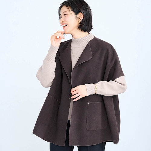 1枚仕立てのコートジレ