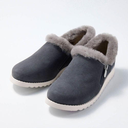 【11月20日まで返品送料無料】 ※リアルムートンシューズ【ワイドオブリーク】