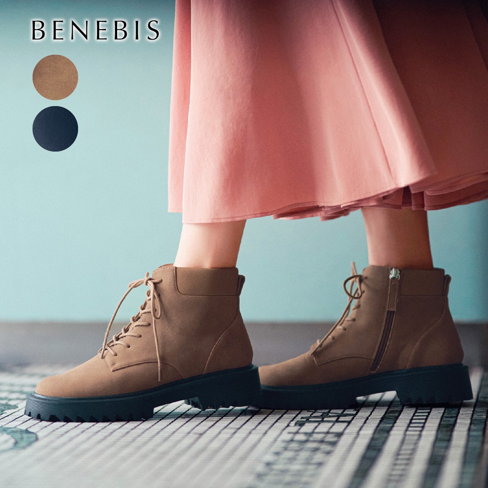 BeniSp出品 11月20日まで返品送料無料】 ※レースアップブーツ(ベネビス