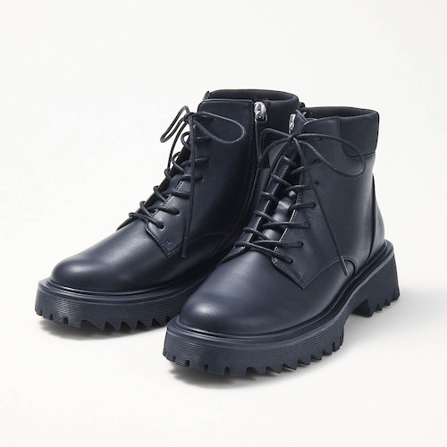 【11月20日まで返品送料無料】 ※足あたりやわらか厚底軽量レースアップブーツ