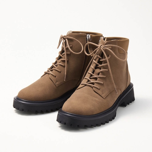 【11月20日まで返品送料無料】 ※足あたりやわらか厚底軽量レースアップブーツ