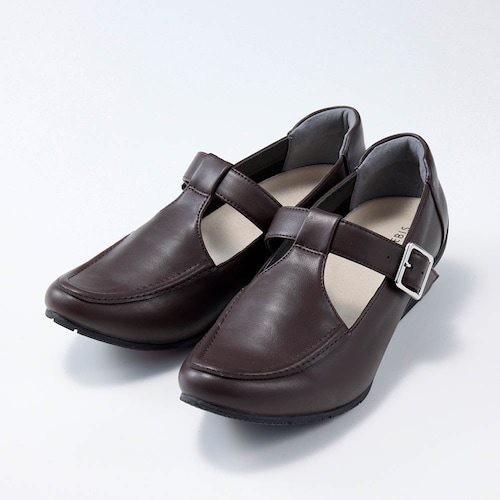 【11月20日まで返品送料無料】 ※脱ぎ履きしやすいTストラップシューズ【バレエスニーカー】