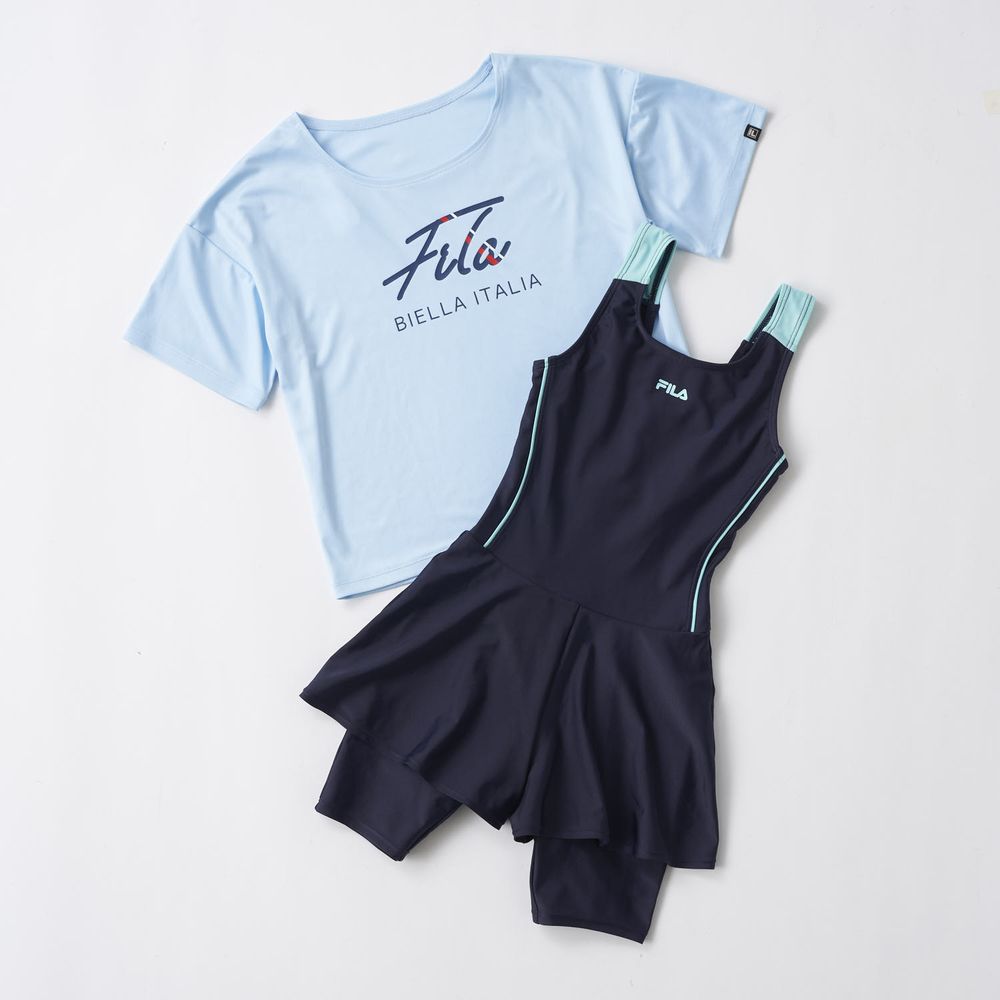 【フィラ/FILA】FILA Tシャツセットオンスクール水着