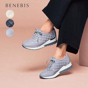 【ベネビス/BENEBIS】ヒールアップゴムヒモスニーカー