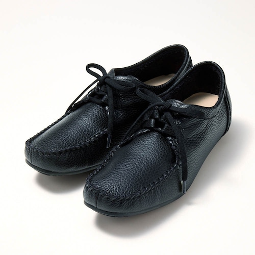 【11月20日まで返品送料無料】 ※本革脚長レースアップスリッポン［日本製］