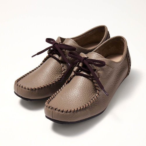 【11月20日まで返品送料無料】 ※本革脚長レースアップスリッポン［日本製］