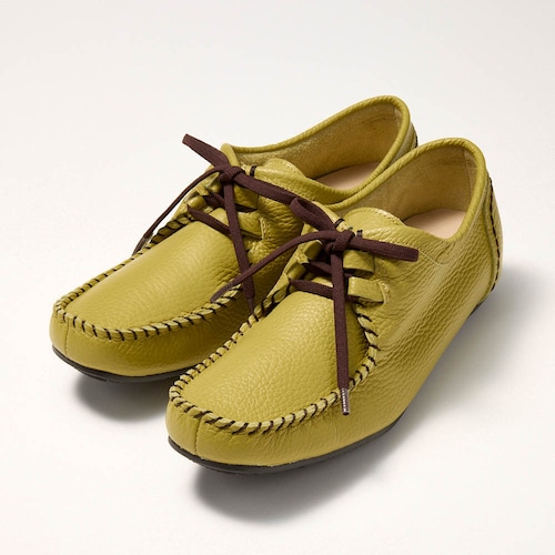 【11月20日まで返品送料無料】 ※本革脚長レースアップスリッポン［日本製］