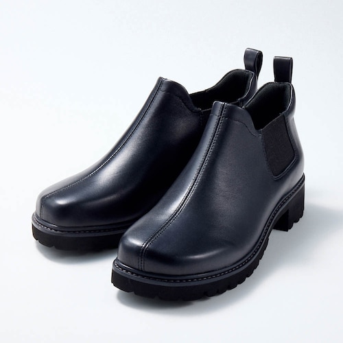 【11月20日まで返品送料無料】 ※本革サイドゴアブーティ【ワイドオブリーク】