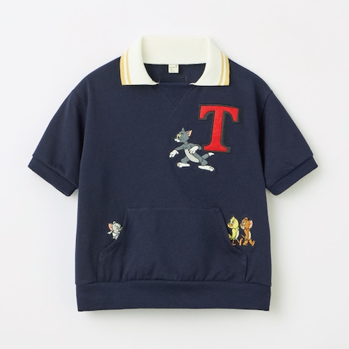 襟付き半袖Tシャツ「トムとジェリー」