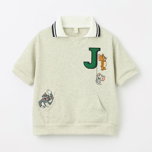 襟付き半袖Tシャツ「トムとジェリー」
