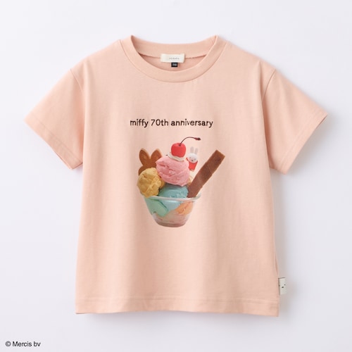 プリント半袖Tシャツ「ミッフィー」