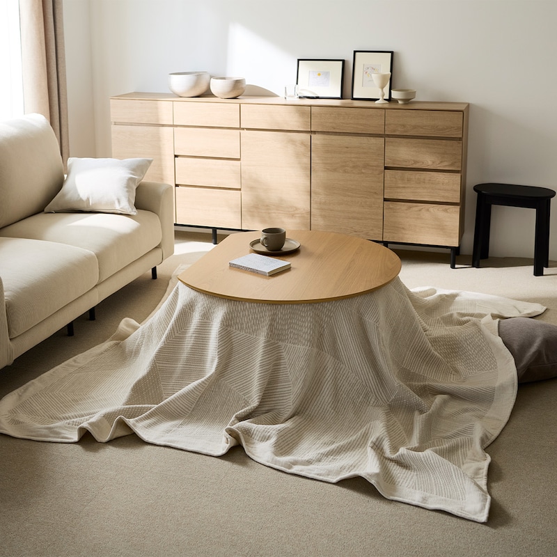 一枚でこたつ布団として