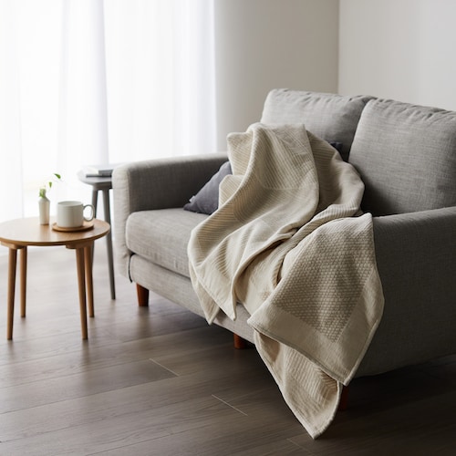 こたつ布団にもなる大判ブランケット