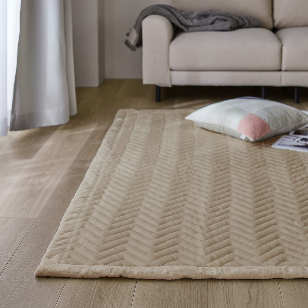 マイクロファイバーの洗えるキルトラグ(BELLE MAISON DAYS) マイクロファイバーの洗えるキルトラグ(BELLE MAISON DAYS)