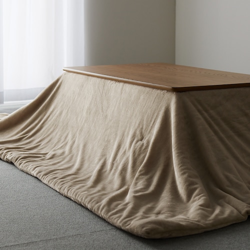 洗濯機で洗えるマイクロファイバーの薄掛けこたつ布団 ＜正方形／長方形＞