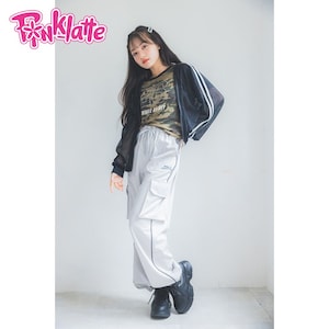 【ピンク ラテ/PINK-latte】厚底レースアップスニーカー【子供靴】