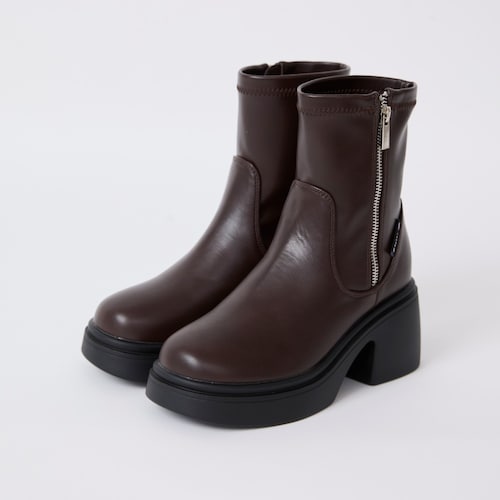 厚底ショートブーツ