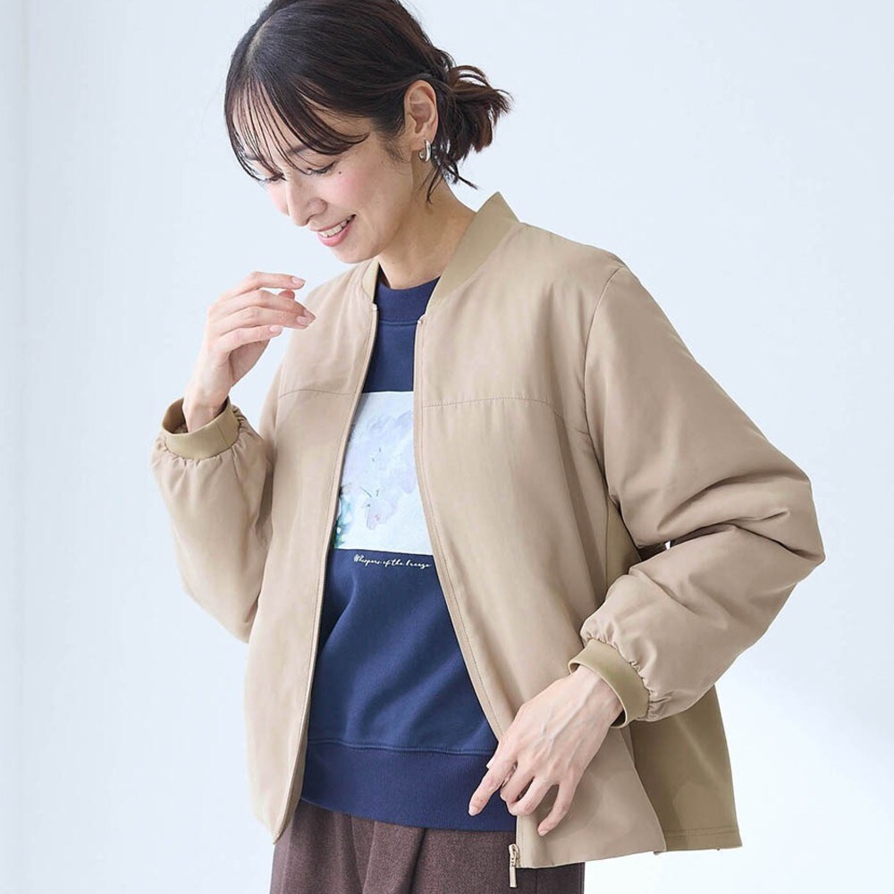 【ラ・フィット/la*fite】【2月4日再値下げ】 着心地の軽さにこだわったブルゾン【撥水】