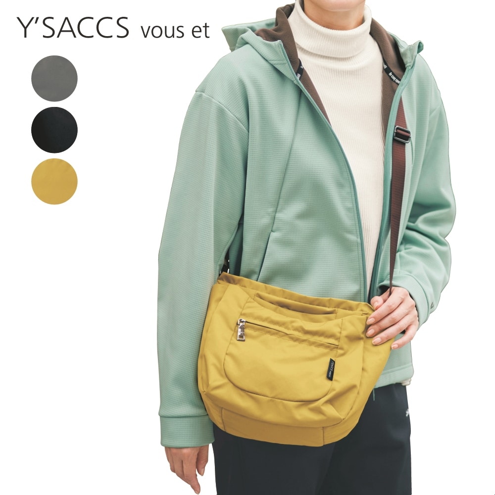 軽量ナイロンショルダーバッグ(イザック ブーエ/Y'SACCS vous et