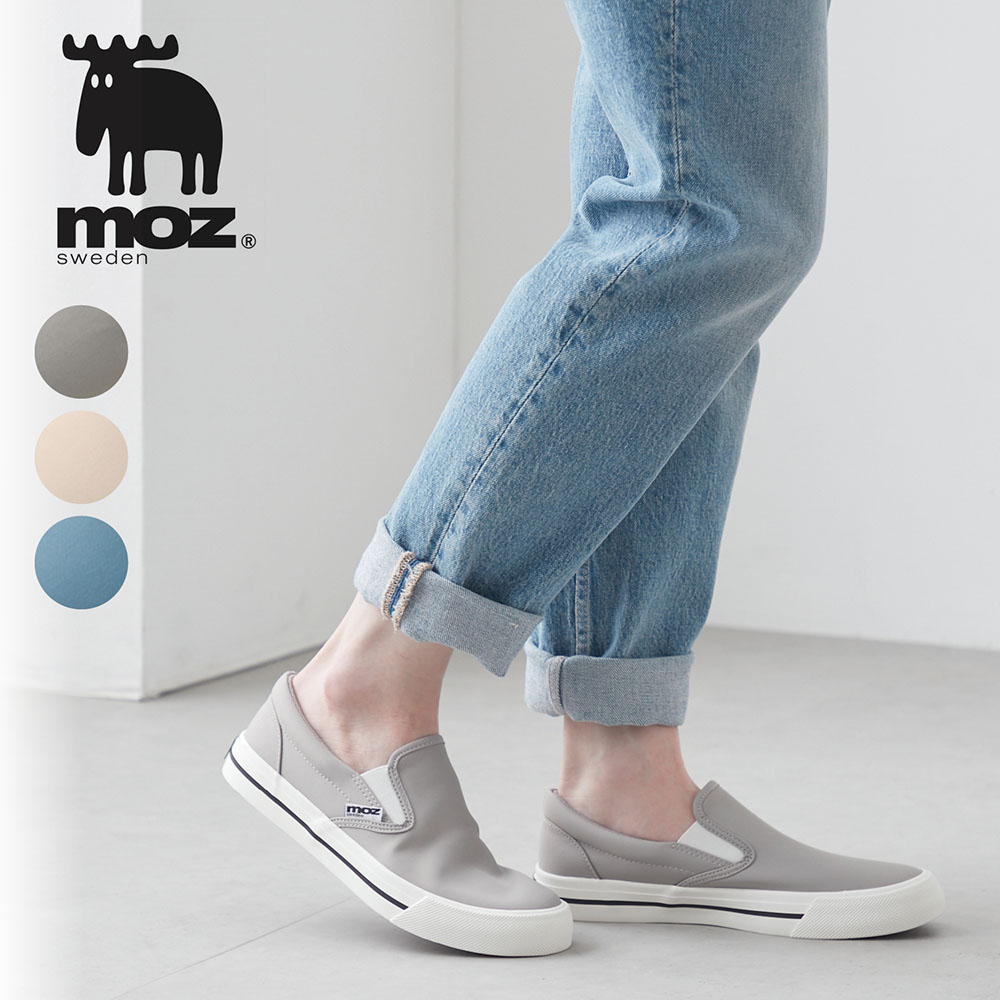 【モズ/moz】防水スリッポンスニーカー