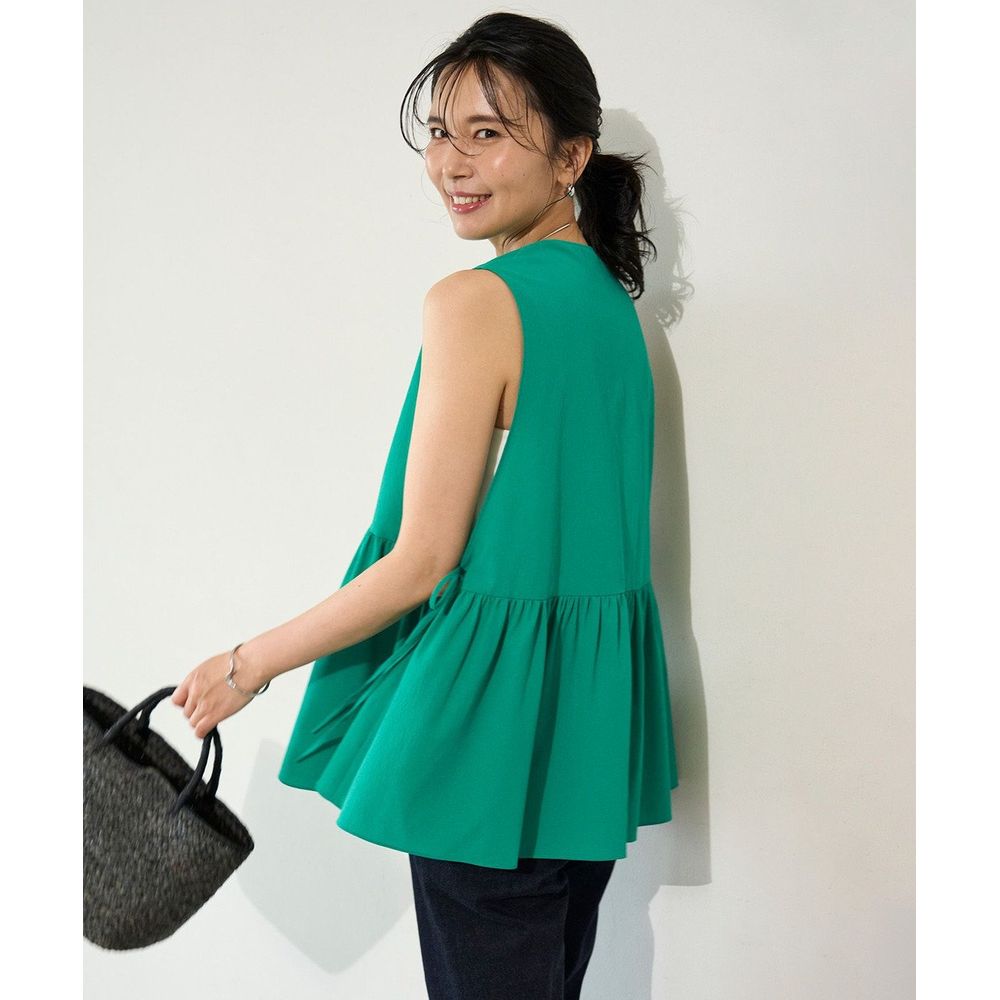 【オンワード樫山】【UNFILO/アンフィーロ】 BREEZE MOVE ペプラムブラウス