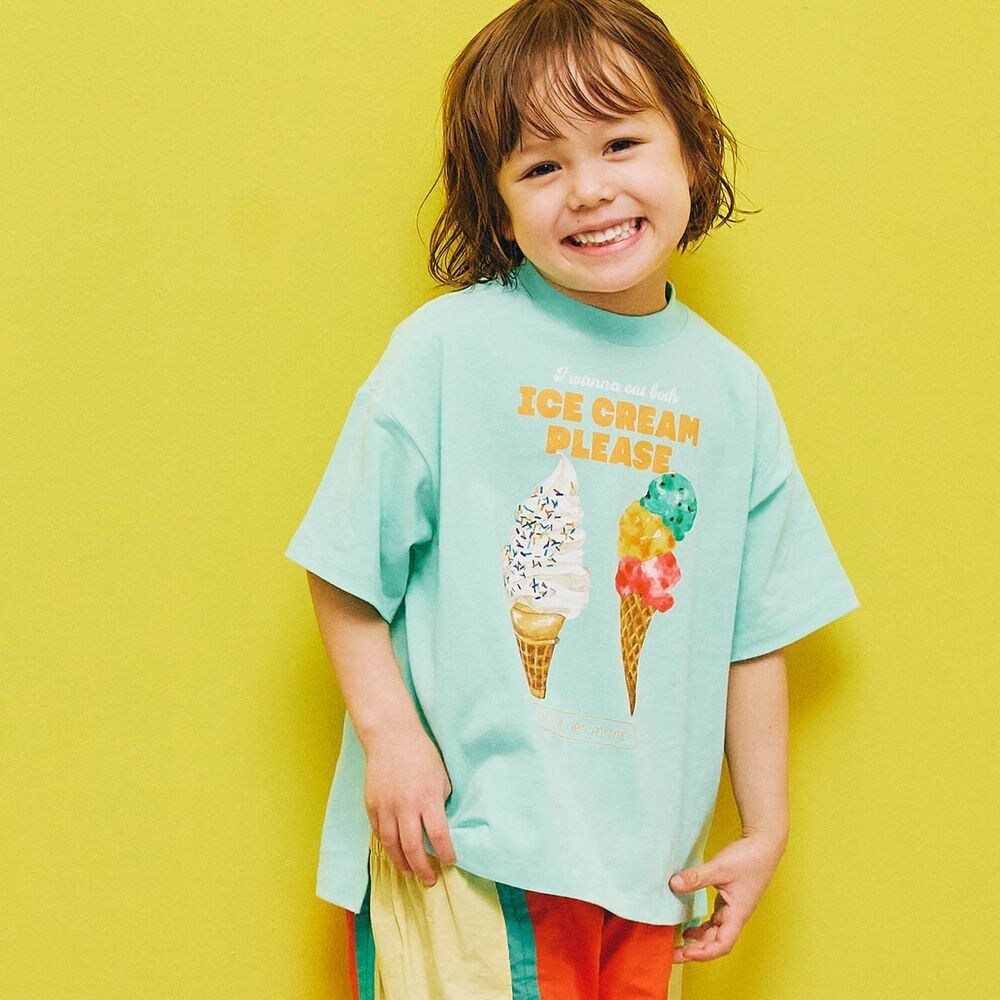 【ベルメゾン】どっちもちょーだいアイスグラフィックTシャツ