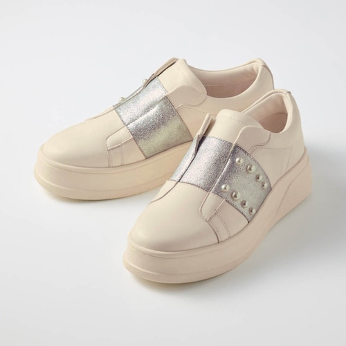 【11月20日まで返品送料無料】 ※本革スリッポンスニーカー