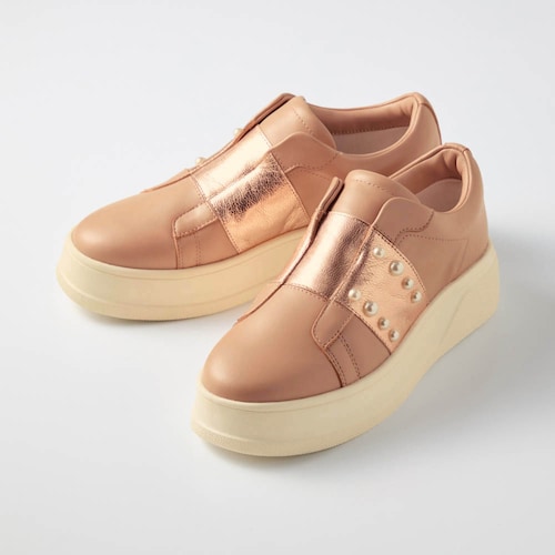 【11月20日まで返品送料無料】 ※本革スリッポンスニーカー