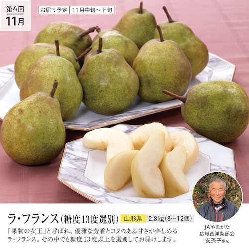 【定期お届け】【送料無料】 果物讃歌フルーツ頒布会 ：6回シリーズ