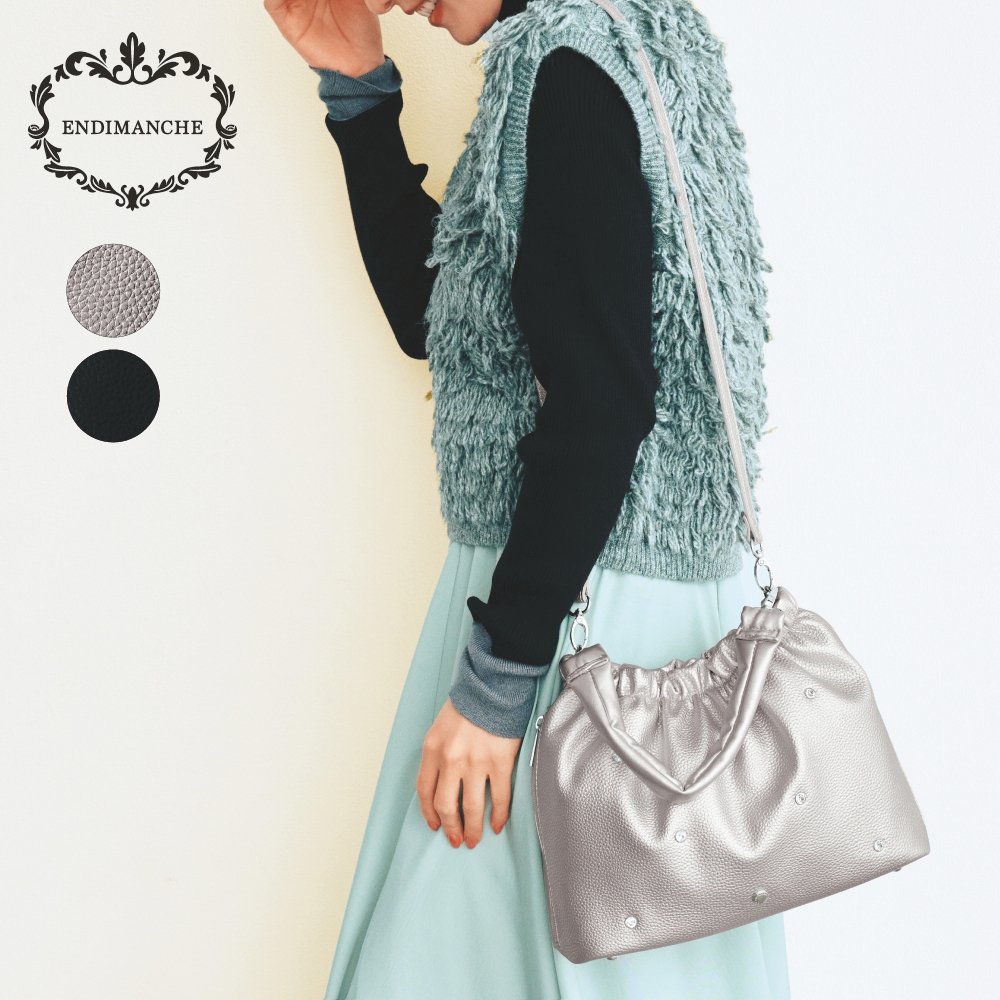 ビジューワンショルダーバッグ(2WAY)【軽量】 ビジューワンショルダーバッグ(2WAY)【軽量】