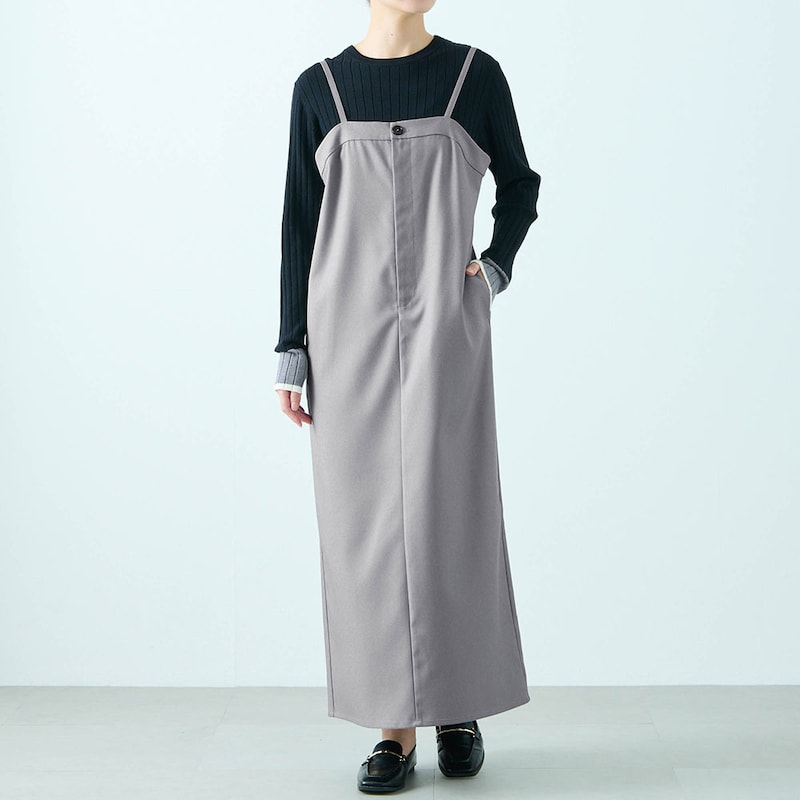 モデル身長168cm／M※写真は撮影用のため総丈+8cmになります。