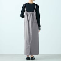 モデル身長168cm／M※写真は撮影用のため総丈+8cmになります。